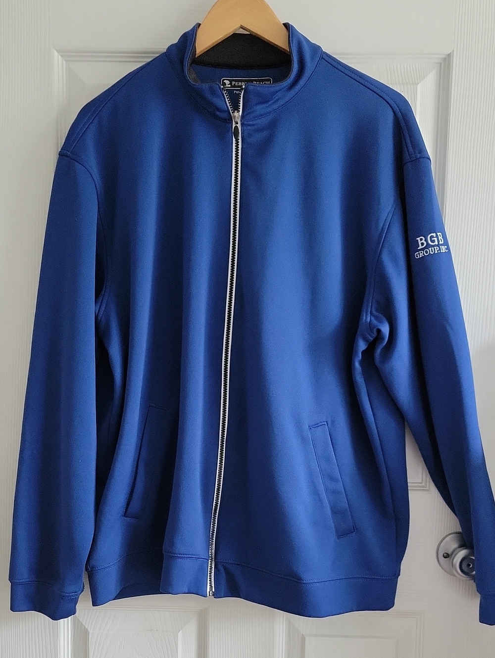 Pebble Beach Performance Zip Up Jacket XXL Blue Worn Twice EUC Golf